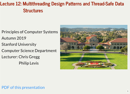 Multithreading Design Patterns and Thread-Safe Data Structures
