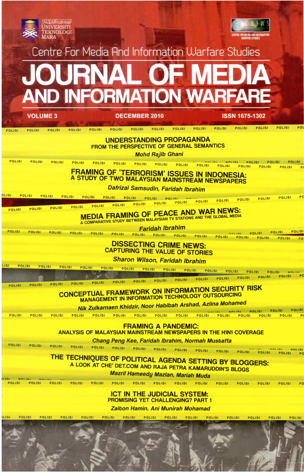 TERRORISM' ISSUES in INDONESIA- a STUDY of TWO MALAYSIAN MAINSTREAM NEWSPAPERS Dafrizal Samsudin, Faridah Ibrahim