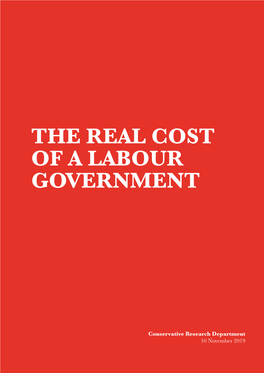 The Real Cost of a Labour Government