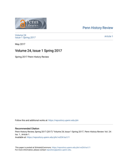 Volume 24, Issue 1 Spring 2017