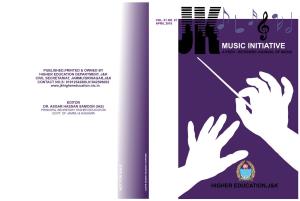 Music Initiative Jka Peer - Reviewed Journal of Music