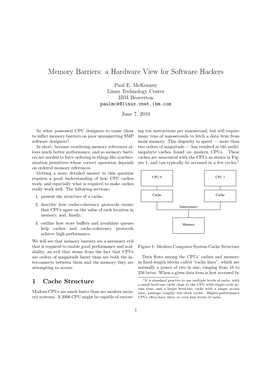 Memory Barriers: a Hardware View for Software Hackers