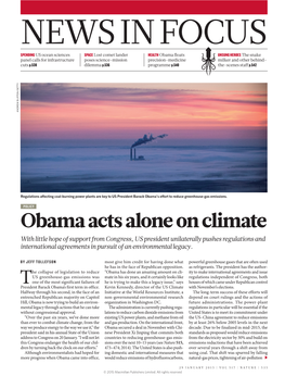Obama Acts Alone on Climate