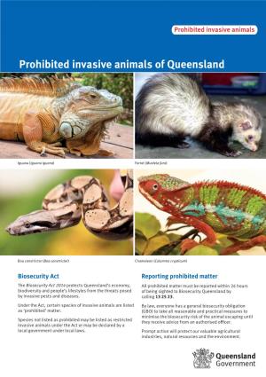 Prohibited Invasive Animals of Queensland