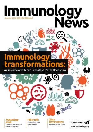 Immunology Transformations