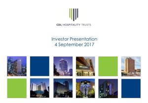 Investor Presentation 4 September 2017 Important Notice