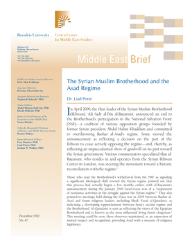 READ Middle East Brief 47