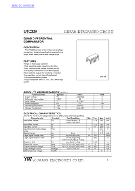 Utc339 Linear Integrated Circuit