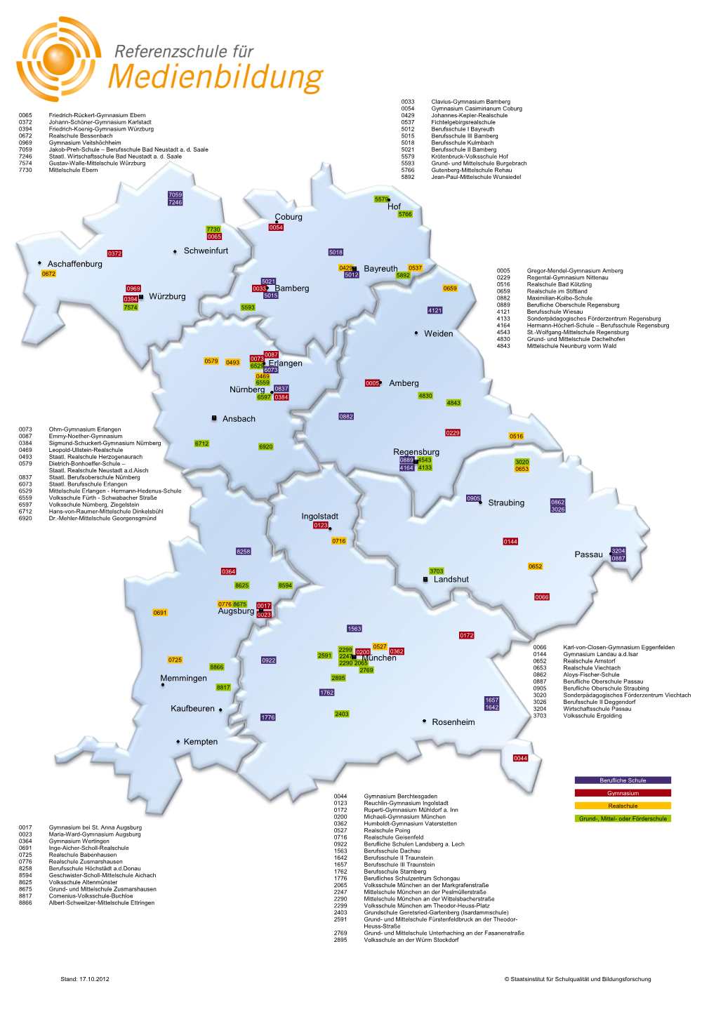 Schweinfurt Würzburg Aschaffenburg Memmingen Kempten Kaufbeuren