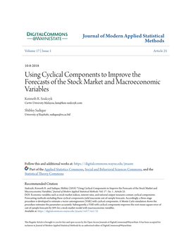 Using Cyclical Components to Improve the Forecasts of the Stock Market and Macroeconomic Variables Kenneth R