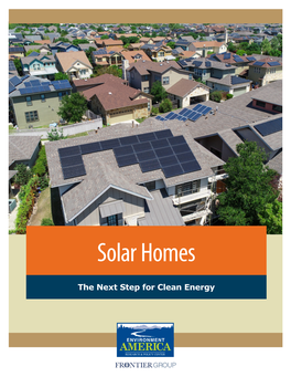 Solar Homes: the Next Step for Clean Energy