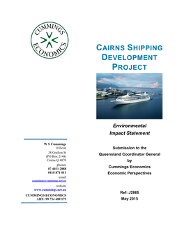 Cairns Shipping Development Project
