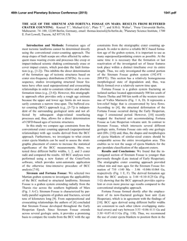 The Age of the Sirenum and Fortuna Fossae on Mars: Results from Buffered Crater Counting