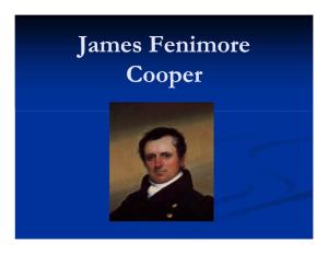 James Fenimore Cooper, Author (PDF)