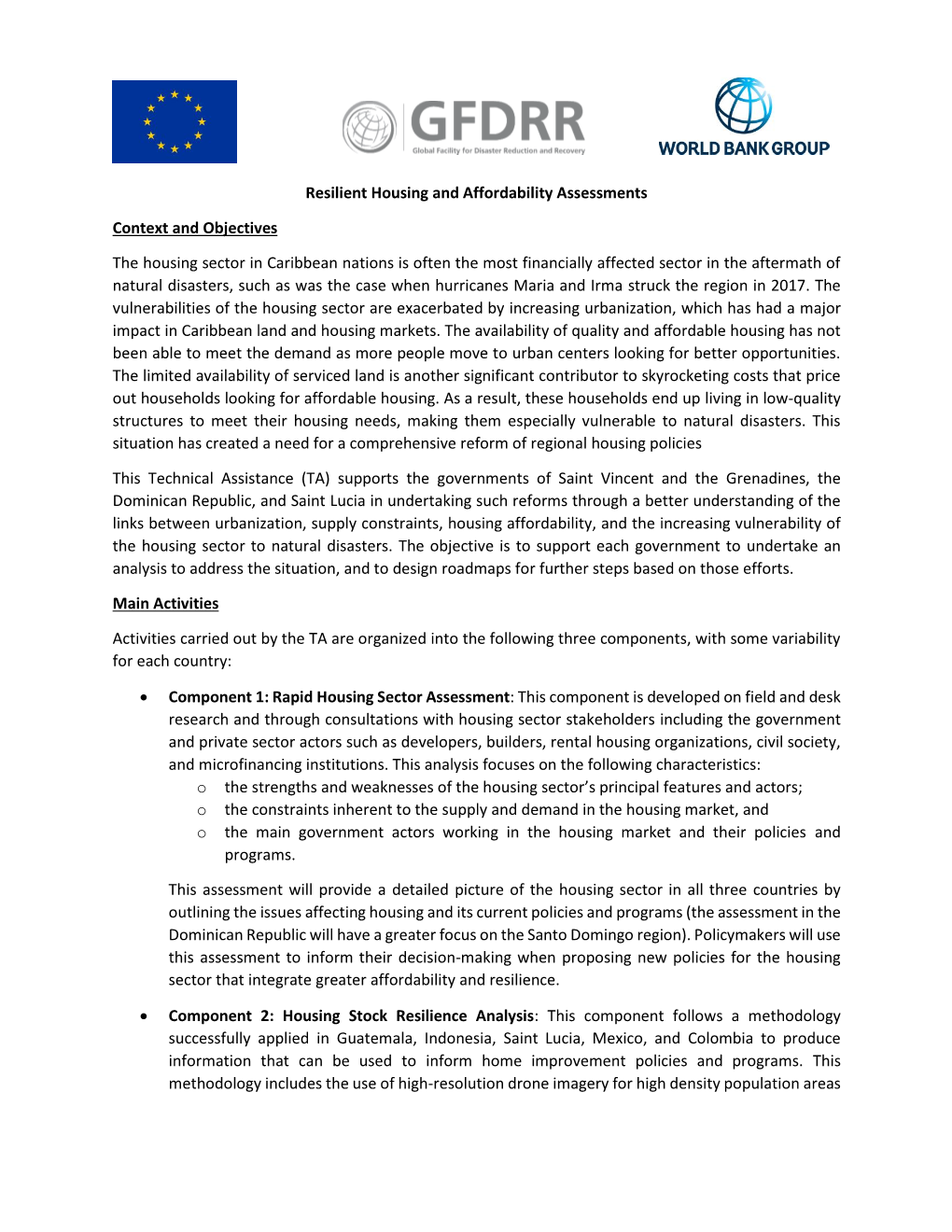 Resilient Housing and Affordability Assessments