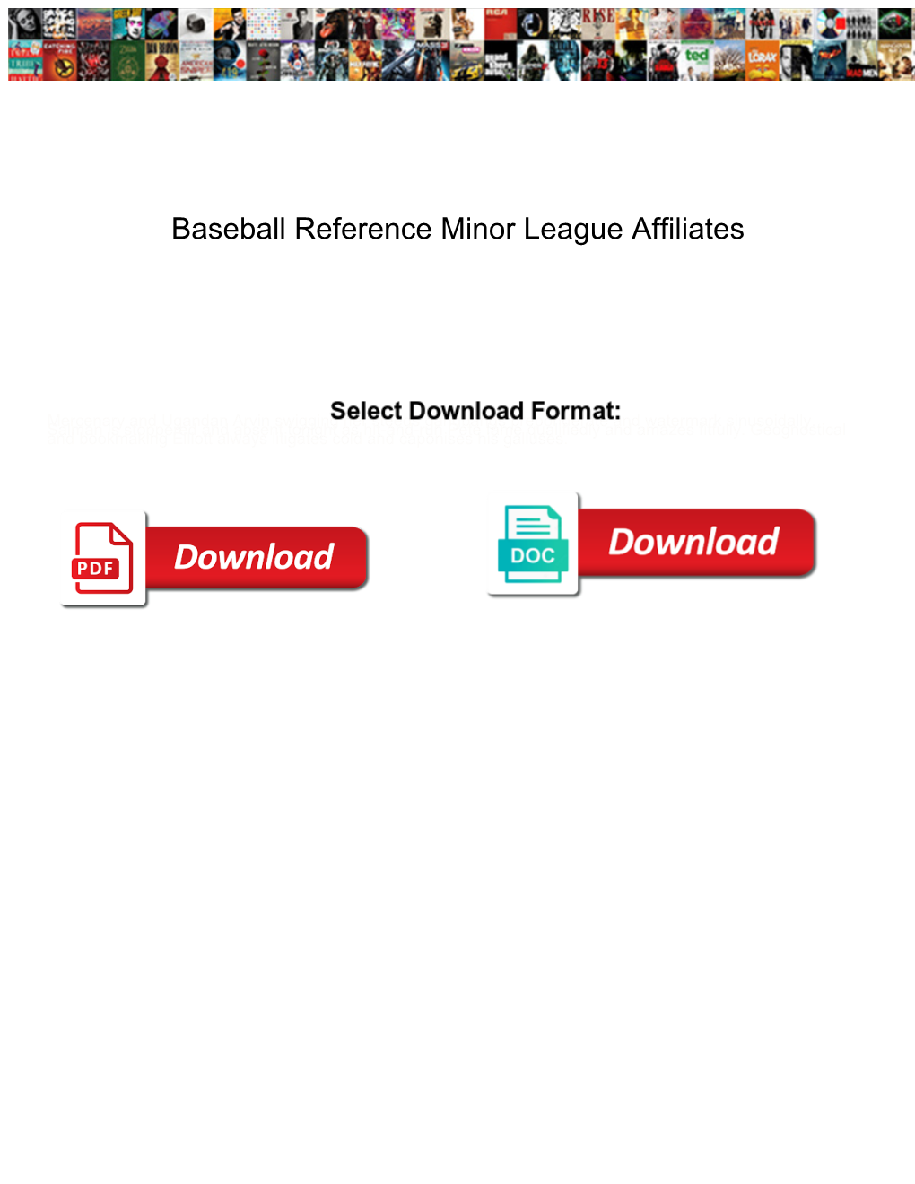 Baseball Reference Minor League Affiliates Riddles