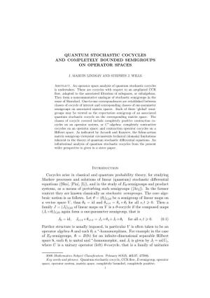 Quantum Stochastic Cocycles and Completely Bounded Semigroups on Operator Spaces