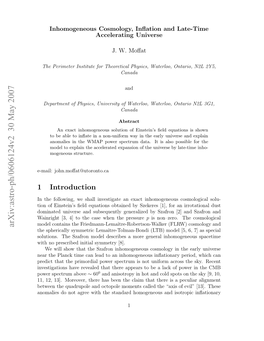 Inhomogeneous Cosmology, Inflation and Late-Time Accelerating Universe