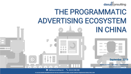 Report on the Programmatic Advertising Ecosystem in China