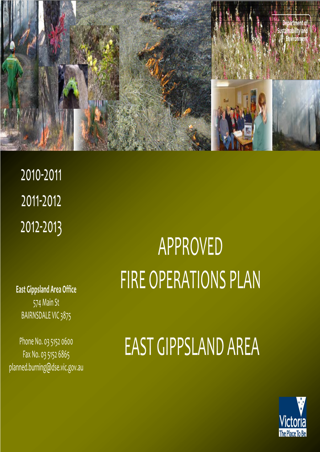 Approved Fire Operations Plan East Gippsland Area