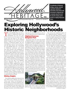 Exploring Hollywood's Historic Neighborhoods