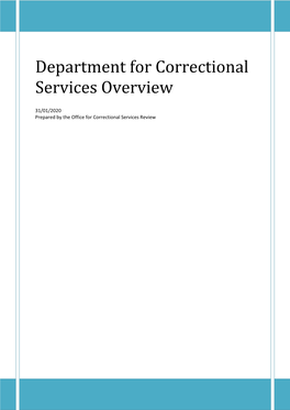 EXH 0009 Department for Correctional Services Overview 2020