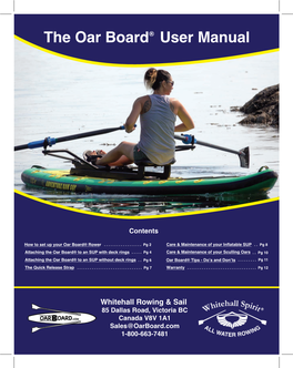 The Oar Board User Manual