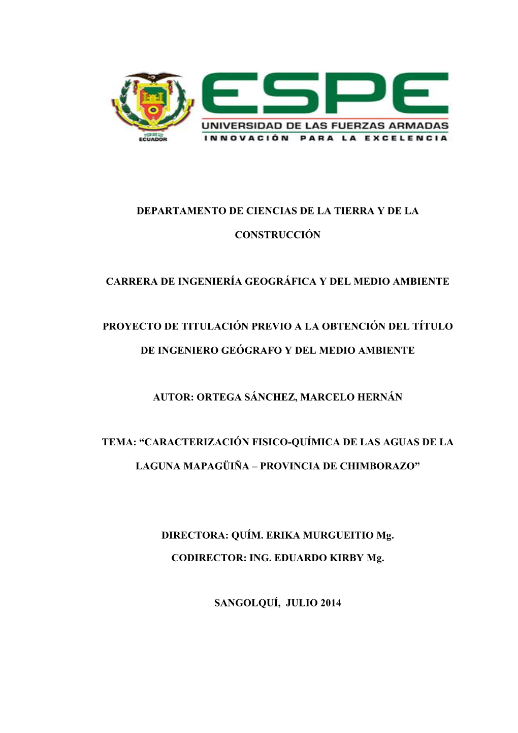 Departamento De Ciencias De La Tierra Y De La