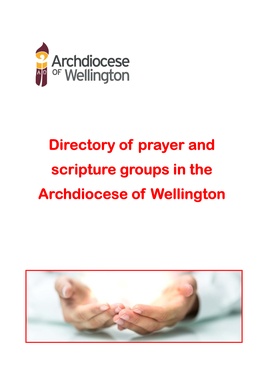 Directory of Prayer and Scripture Groups in the Archdiocese of Wellington