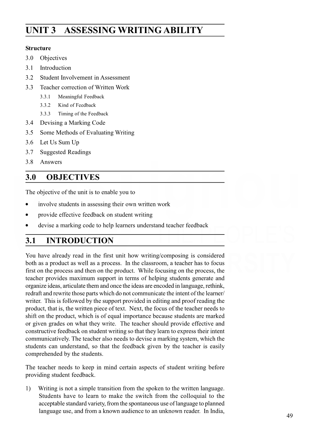 UNIT 3 ASSESSING WRITING ABILITY Different Types of Writing