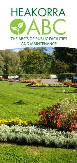 The Abc's of Public Facilities and Maintenance