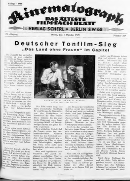 Der Kinematograph (October 1929)