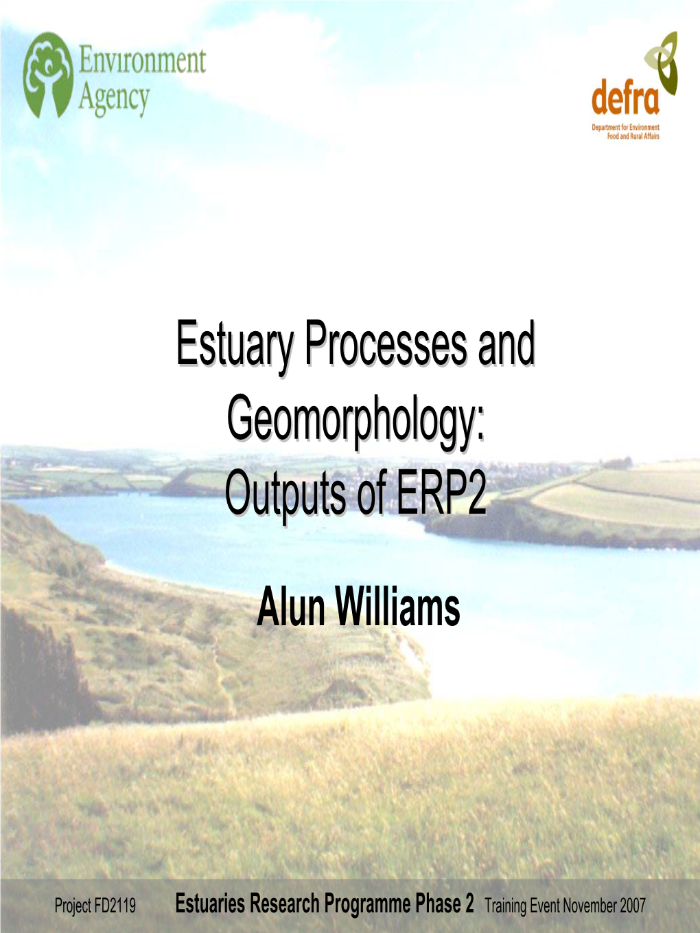 Estuary Processes and Geomorphology