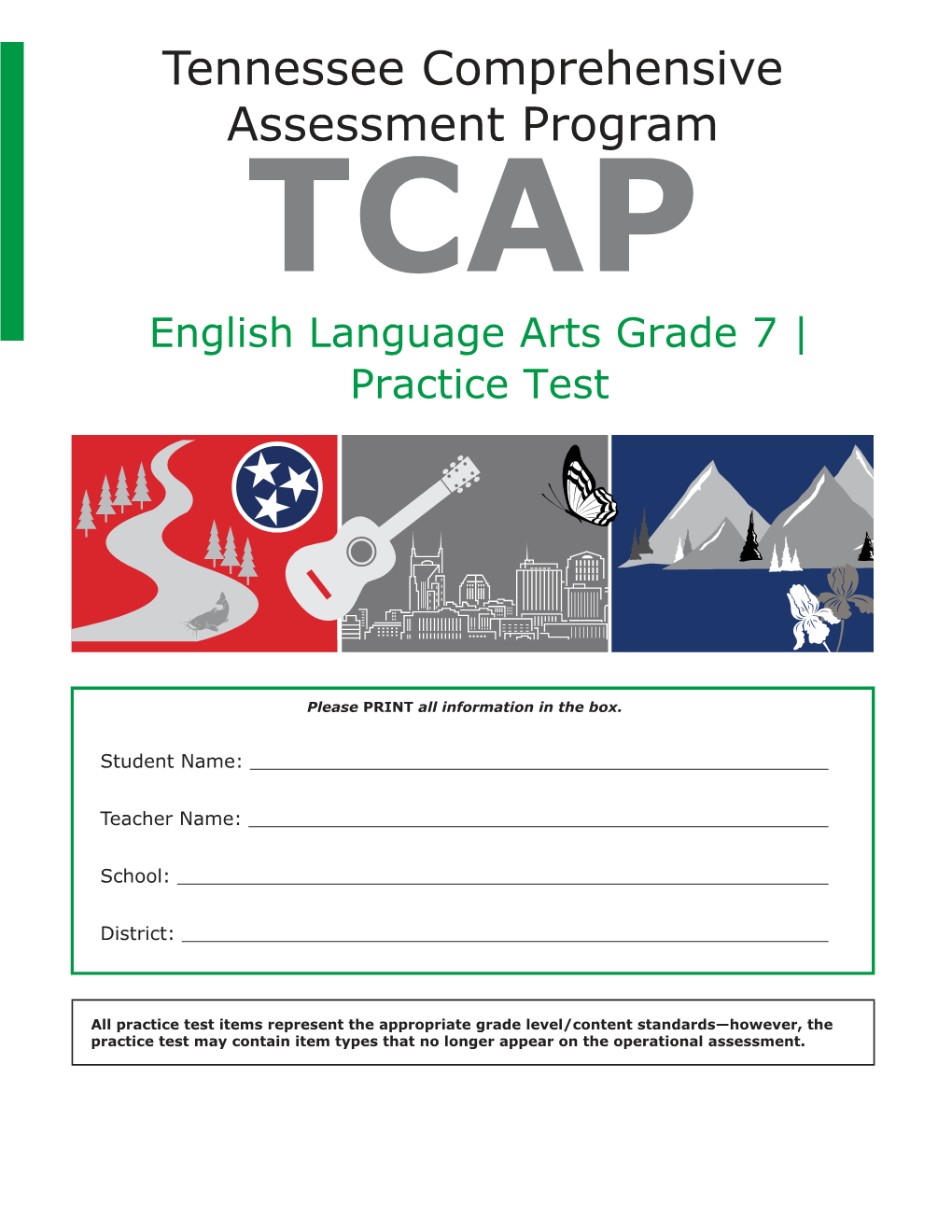 English Language Arts Grade 7 | Practice Test