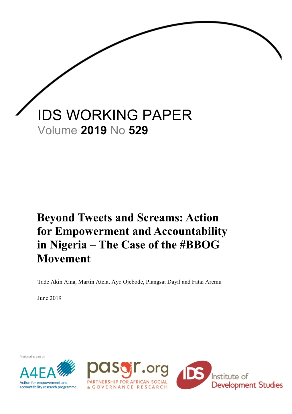 Action for Empowerment and Accountability in Nigeria – the Case of the #BBOG