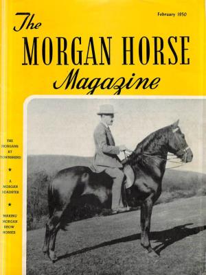 February 1950 MORGAN HORSE Dia#11412Ne