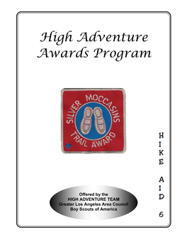 High Adventure Awards Program.Pdf