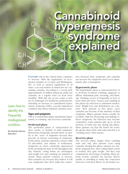 Cannabinoid Hyperemesis Syndrome Explained