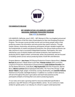 EPP Fellows Press Release June 2021
