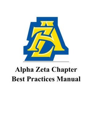 2019-2020 Chapter Best Practices Manual