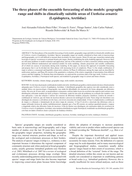 The Three Phases of the Ensemble Forecasting of Niche Models