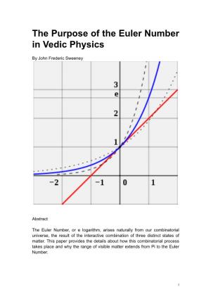 Euler Number in Vedic Physics