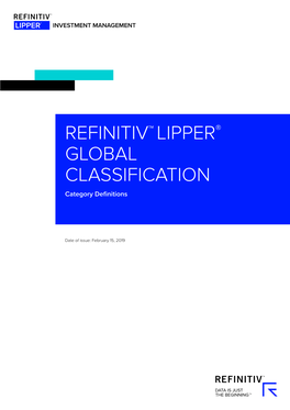 Refinitiv Lipper Global Classification 2