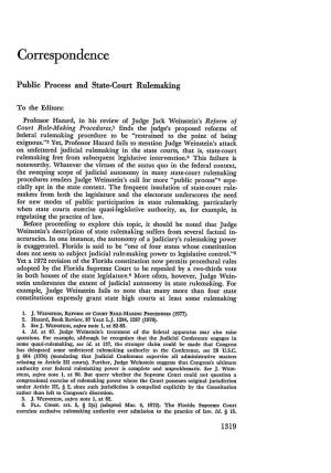 Public Process and State-Court Rulemaking