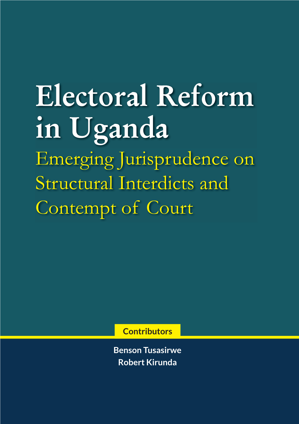 Electoral Reform in Uganda.Indd