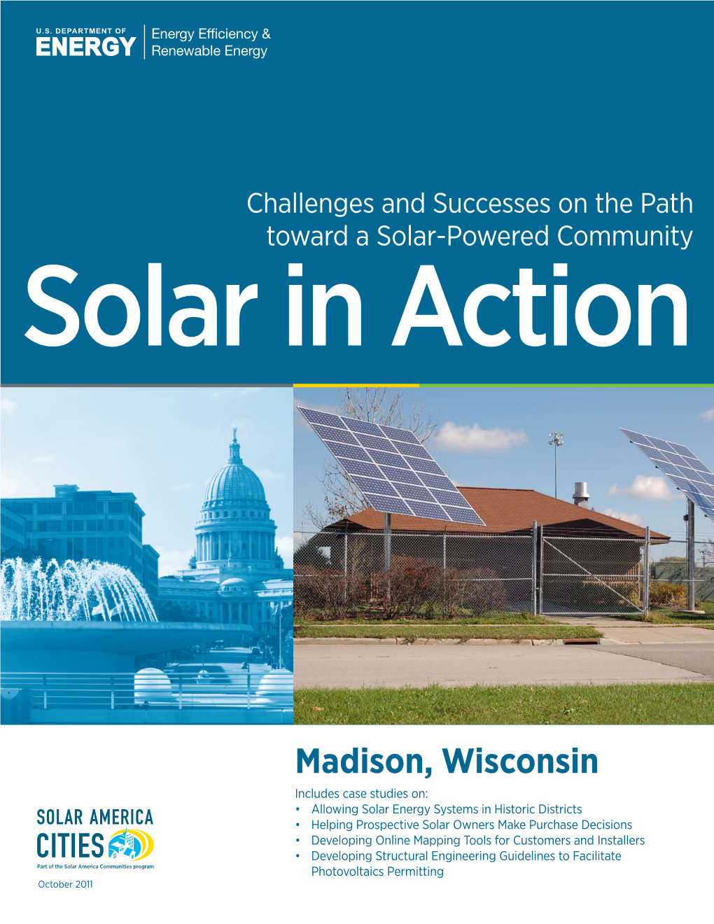 Madison, Wisconsin: Solar in Action (Brochure), Solar America Cities