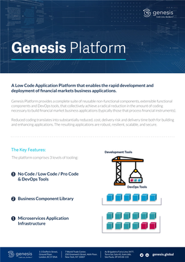 Genesis Platform