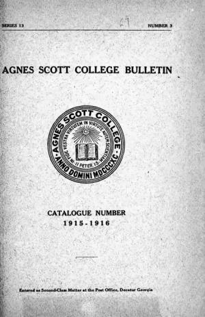 Agnes Scott College Bulletin