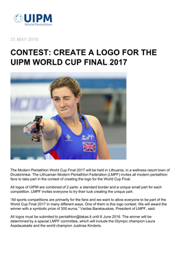Contest: Create a Logo for the Uipm World Cup Final 2017
