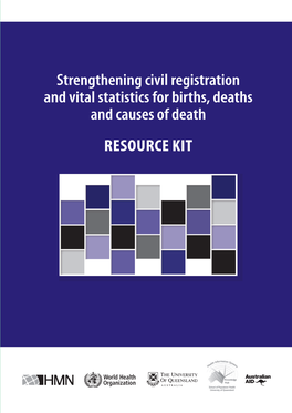 Strengthening Civil Registration and Vital Statistics for Births, Deaths